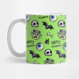 Light green Halloween pattern Mug